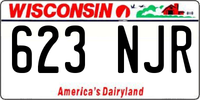 WI license plate 623NJR