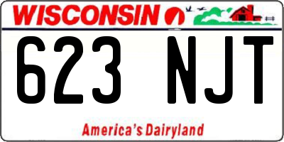 WI license plate 623NJT