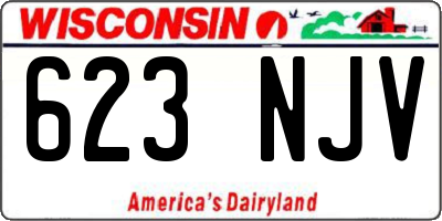 WI license plate 623NJV