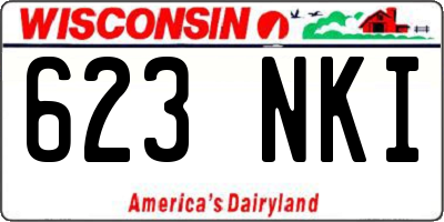 WI license plate 623NKI
