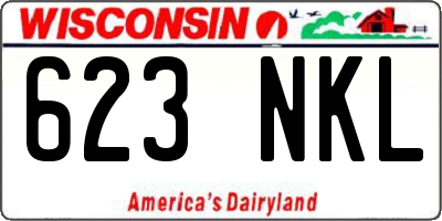 WI license plate 623NKL