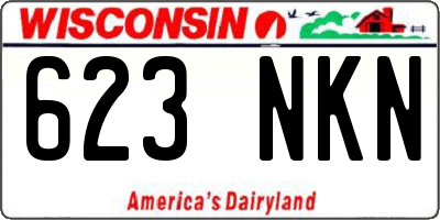WI license plate 623NKN