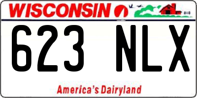 WI license plate 623NLX