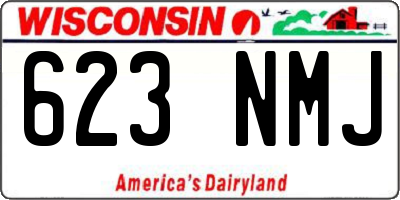 WI license plate 623NMJ