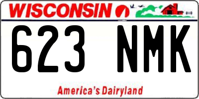 WI license plate 623NMK