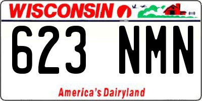 WI license plate 623NMN