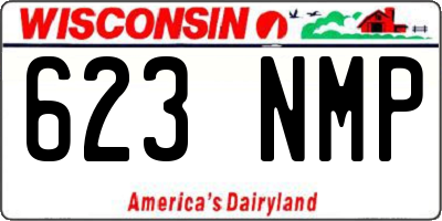 WI license plate 623NMP