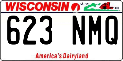 WI license plate 623NMQ