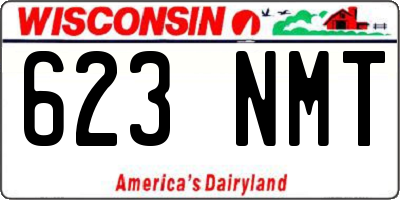 WI license plate 623NMT