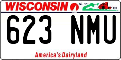 WI license plate 623NMU