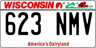 WI license plate 623NMV