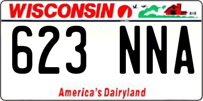 WI license plate 623NNA