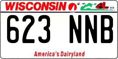WI license plate 623NNB