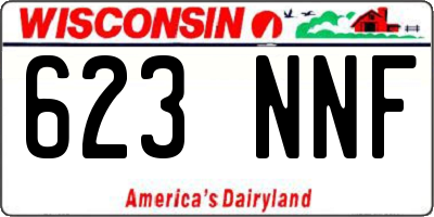 WI license plate 623NNF