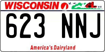 WI license plate 623NNJ