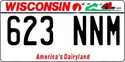 WI license plate 623NNM