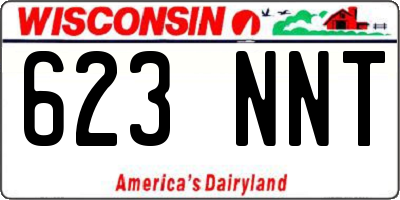 WI license plate 623NNT