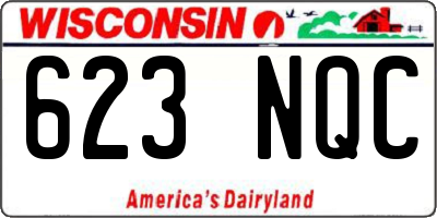 WI license plate 623NQC