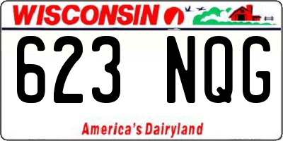 WI license plate 623NQG