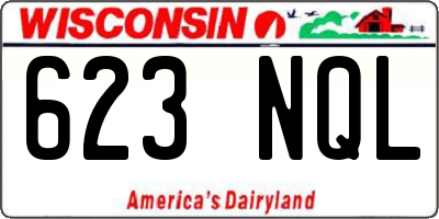 WI license plate 623NQL