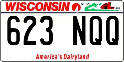WI license plate 623NQQ