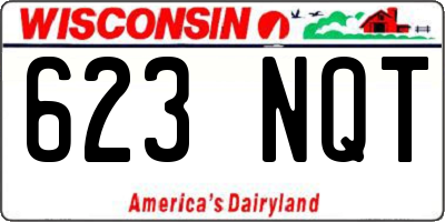 WI license plate 623NQT