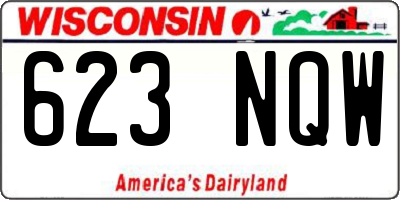 WI license plate 623NQW