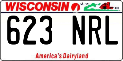 WI license plate 623NRL