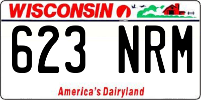 WI license plate 623NRM