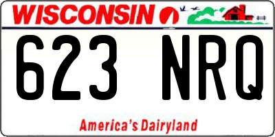 WI license plate 623NRQ