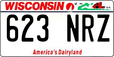 WI license plate 623NRZ