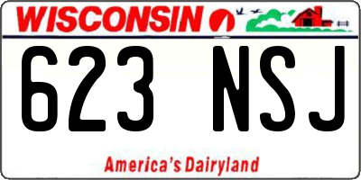 WI license plate 623NSJ