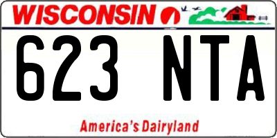 WI license plate 623NTA