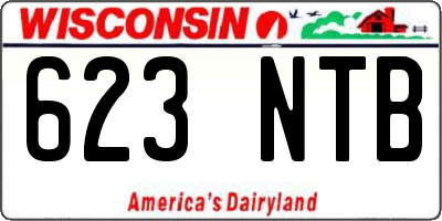 WI license plate 623NTB