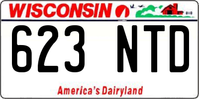WI license plate 623NTD