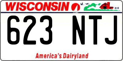 WI license plate 623NTJ