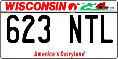 WI license plate 623NTL