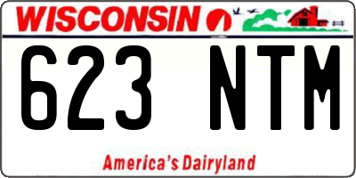 WI license plate 623NTM