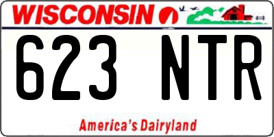 WI license plate 623NTR