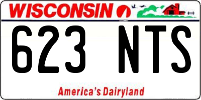 WI license plate 623NTS