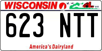 WI license plate 623NTT