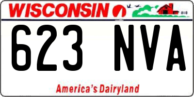 WI license plate 623NVA