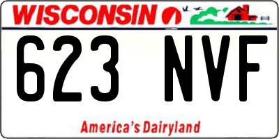 WI license plate 623NVF