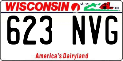 WI license plate 623NVG