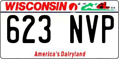 WI license plate 623NVP