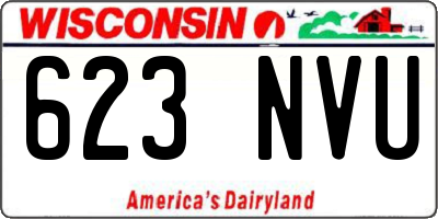 WI license plate 623NVU