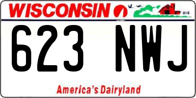 WI license plate 623NWJ