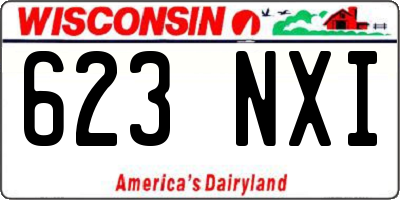 WI license plate 623NXI