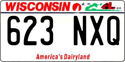 WI license plate 623NXQ