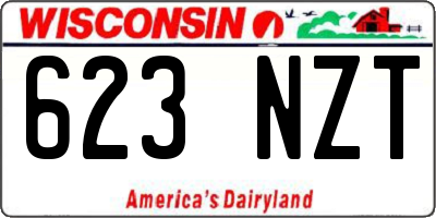 WI license plate 623NZT